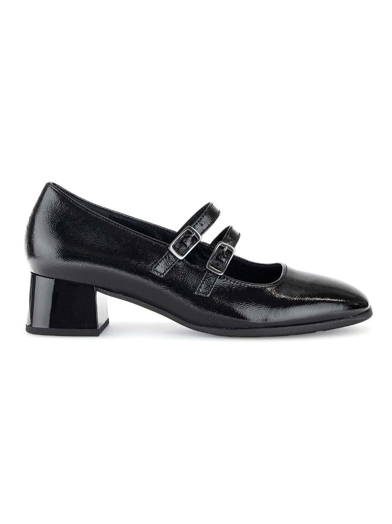 Escarpins  en cuir vernis Gabor Noir Noir - Kiabi