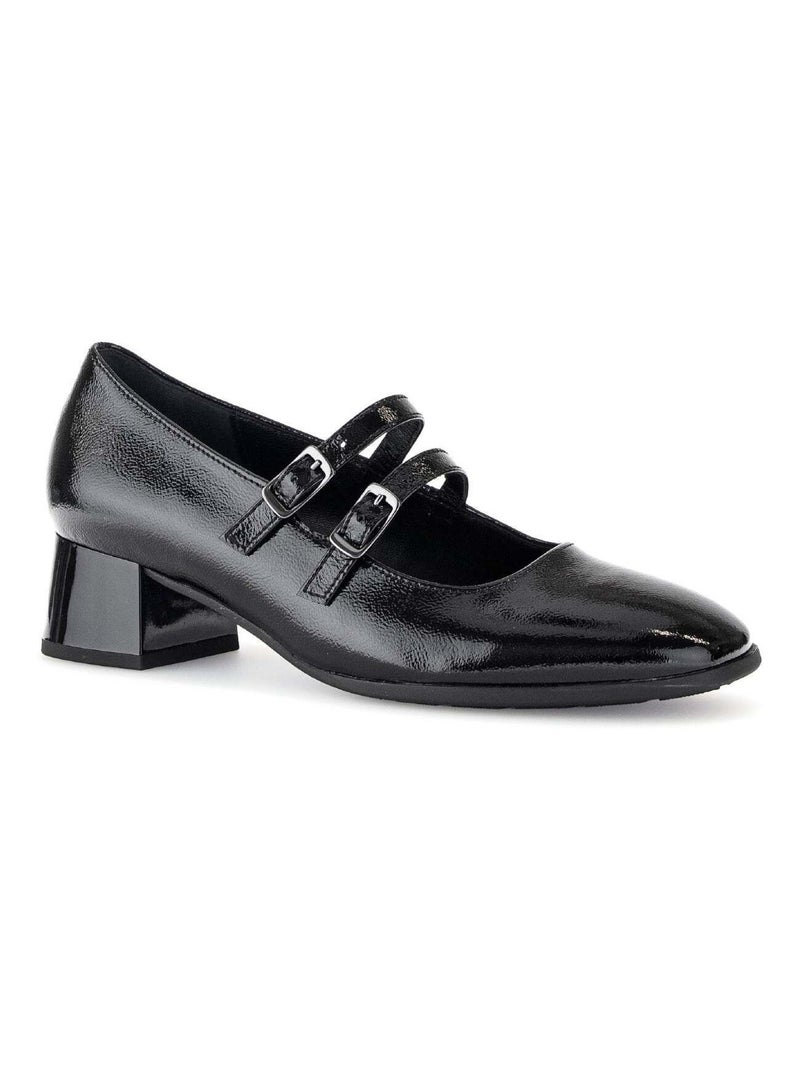 Escarpins  en cuir vernis Gabor Noir Noir - Kiabi