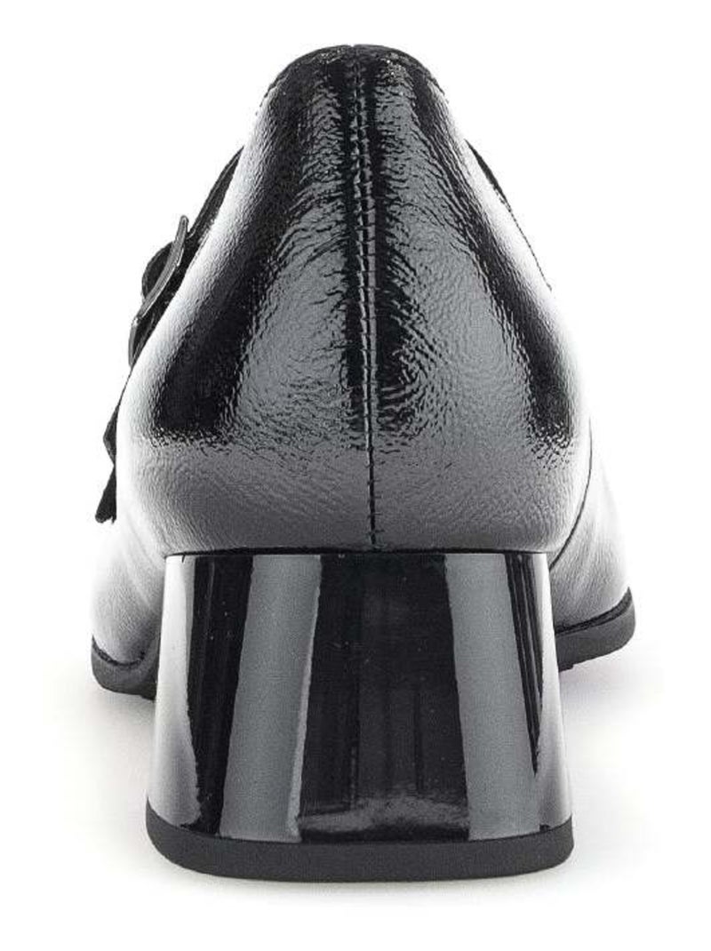 Escarpins  en cuir vernis Gabor Noir Noir - Kiabi