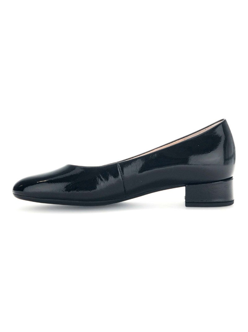 Escarpins  en cuir vernis Gabor Noir Noir - Kiabi