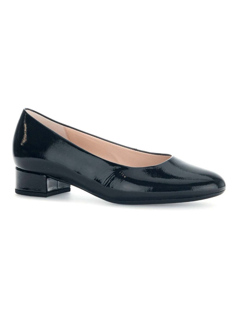 Escarpins  en cuir vernis Gabor Noir Noir - Kiabi