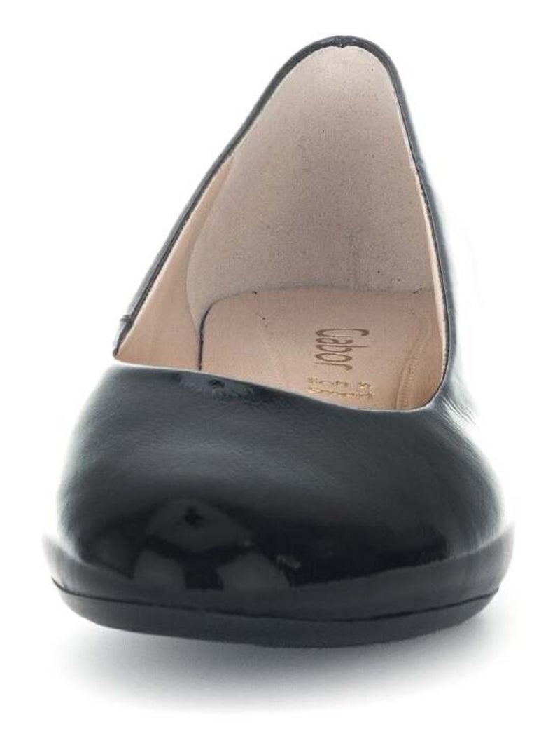 Escarpins  en cuir vernis Gabor Noir Noir - Kiabi