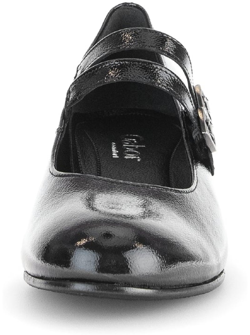 Escarpins  en cuir vernis Noir Noir - Kiabi