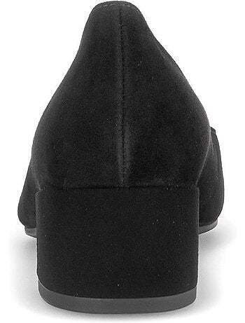 Escarpins en cuirs combinés