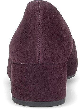 Escarpins en cuirs combinés