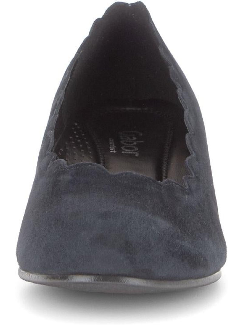 Escarpins  en daim Bleu - Kiabi