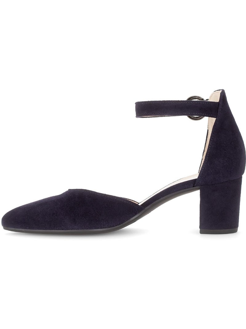 Escarpins  en nubuck Bleu - Kiabi