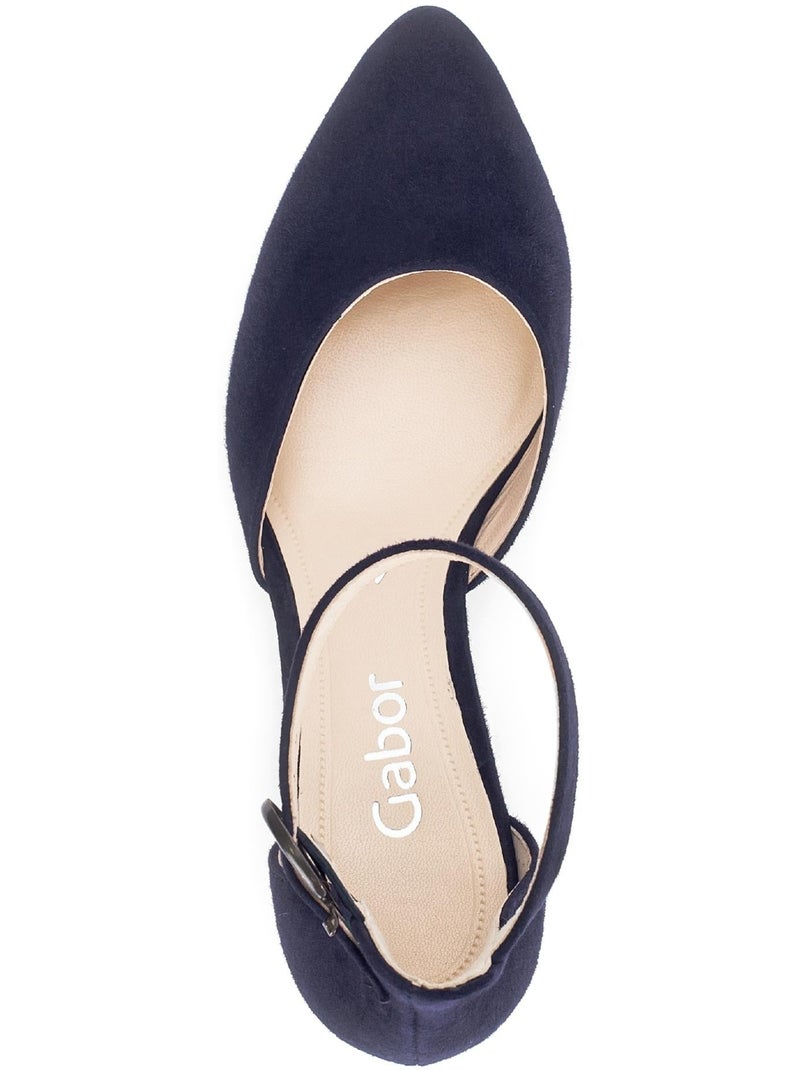 Escarpins  en nubuck Bleu - Kiabi