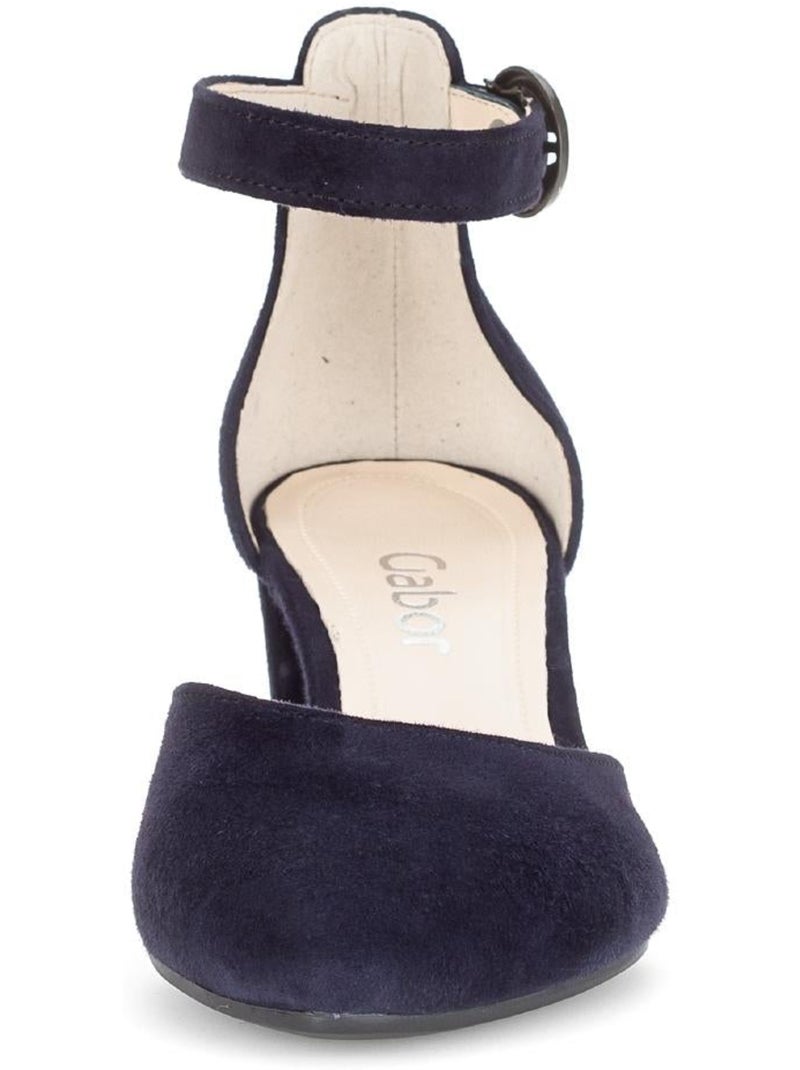 Escarpins  en nubuck Bleu - Kiabi