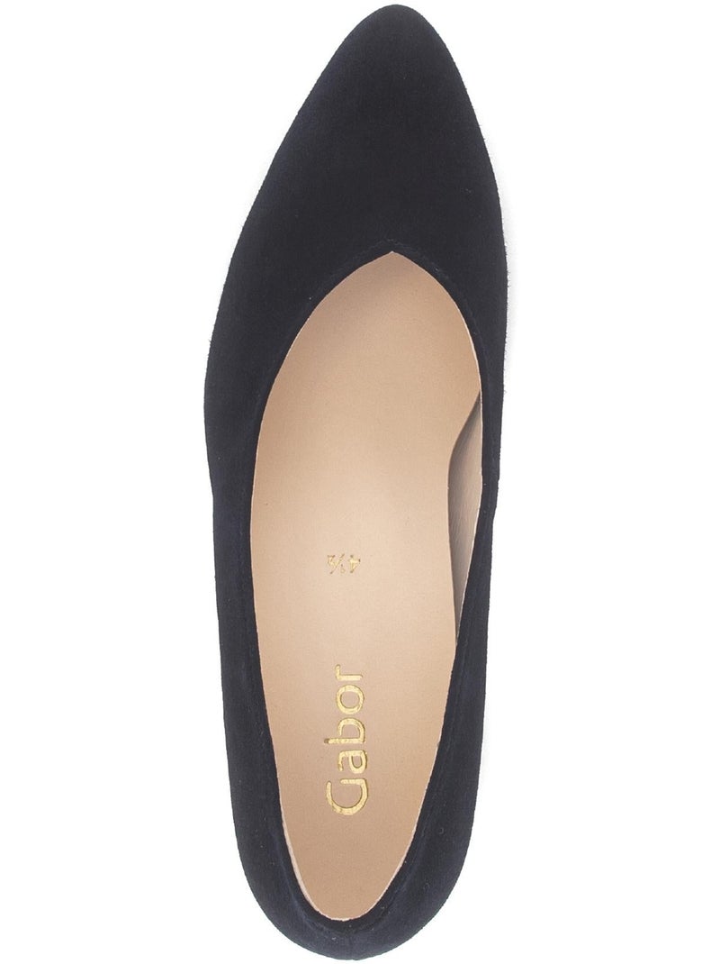 Escarpins  en nubuck Bleu - Kiabi