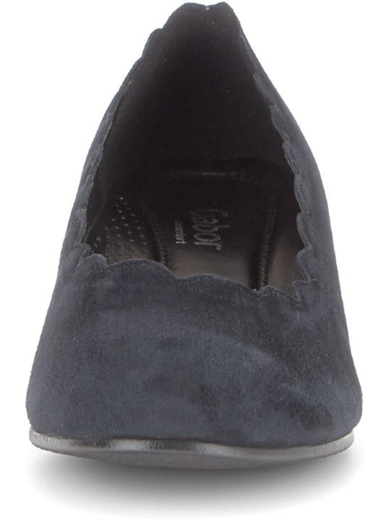 Escarpins  en nubuck Bleu - Kiabi