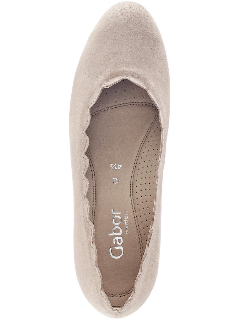 Escarpins  en nubuck irisé Beige - Kiabi