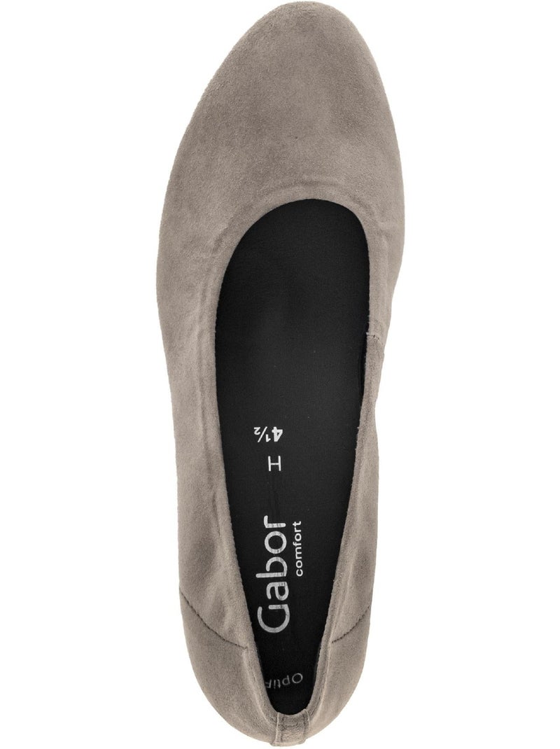 Escarpins  en nubuck Marron - Kiabi