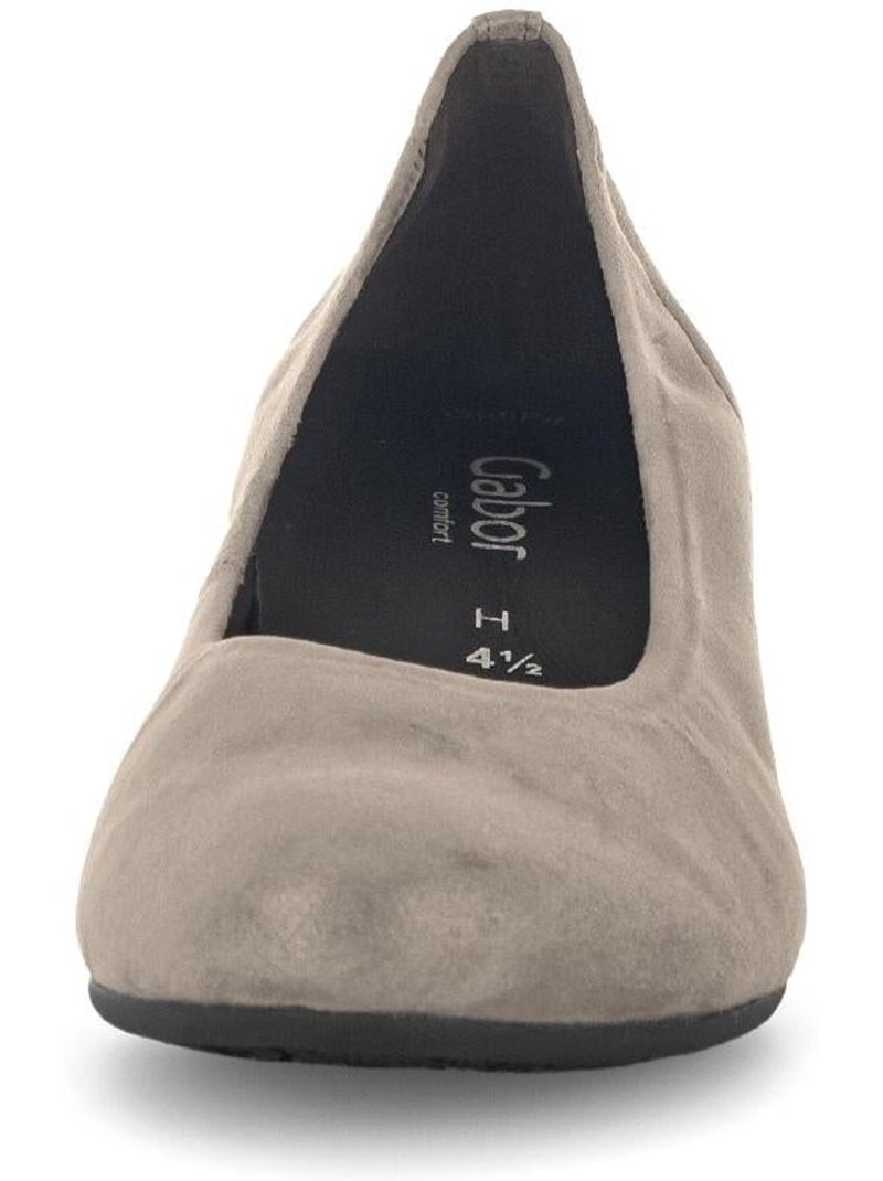 Escarpins  en nubuck Marron - Kiabi