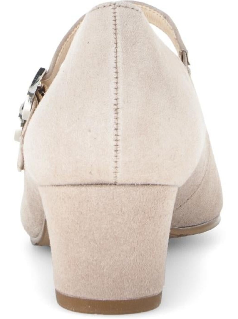 Escarpins  en nubuck Marron - Kiabi