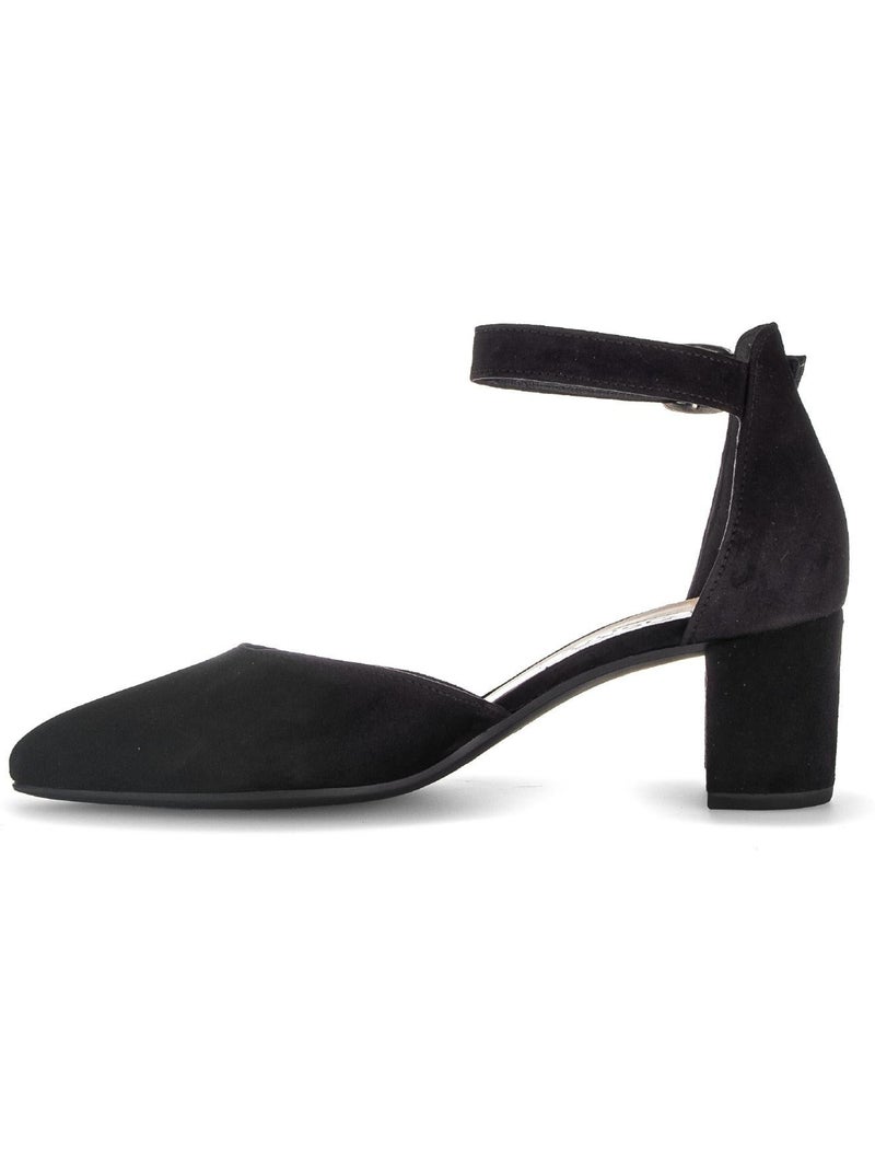 Escarpins  en nubuck Noir Noir - Kiabi