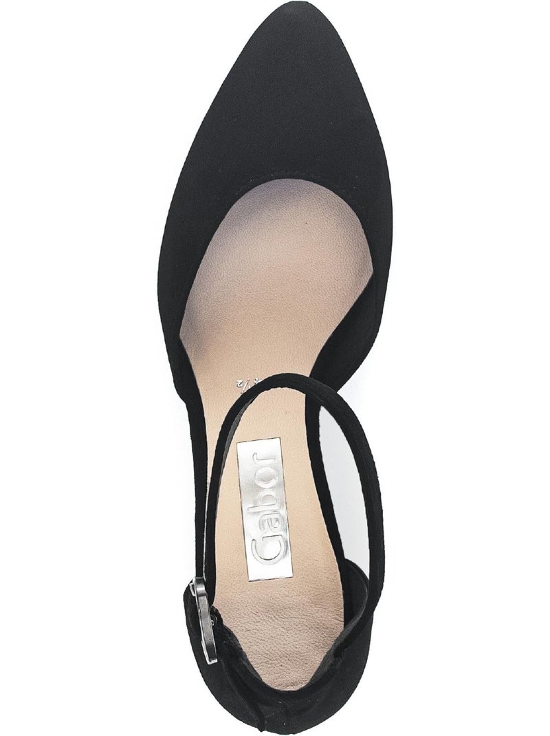 Escarpins  en nubuck Noir Noir - Kiabi