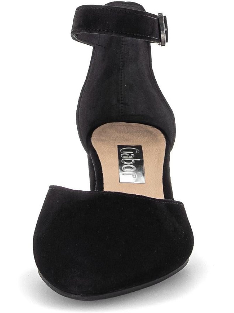 Escarpins  en nubuck Noir Noir - Kiabi