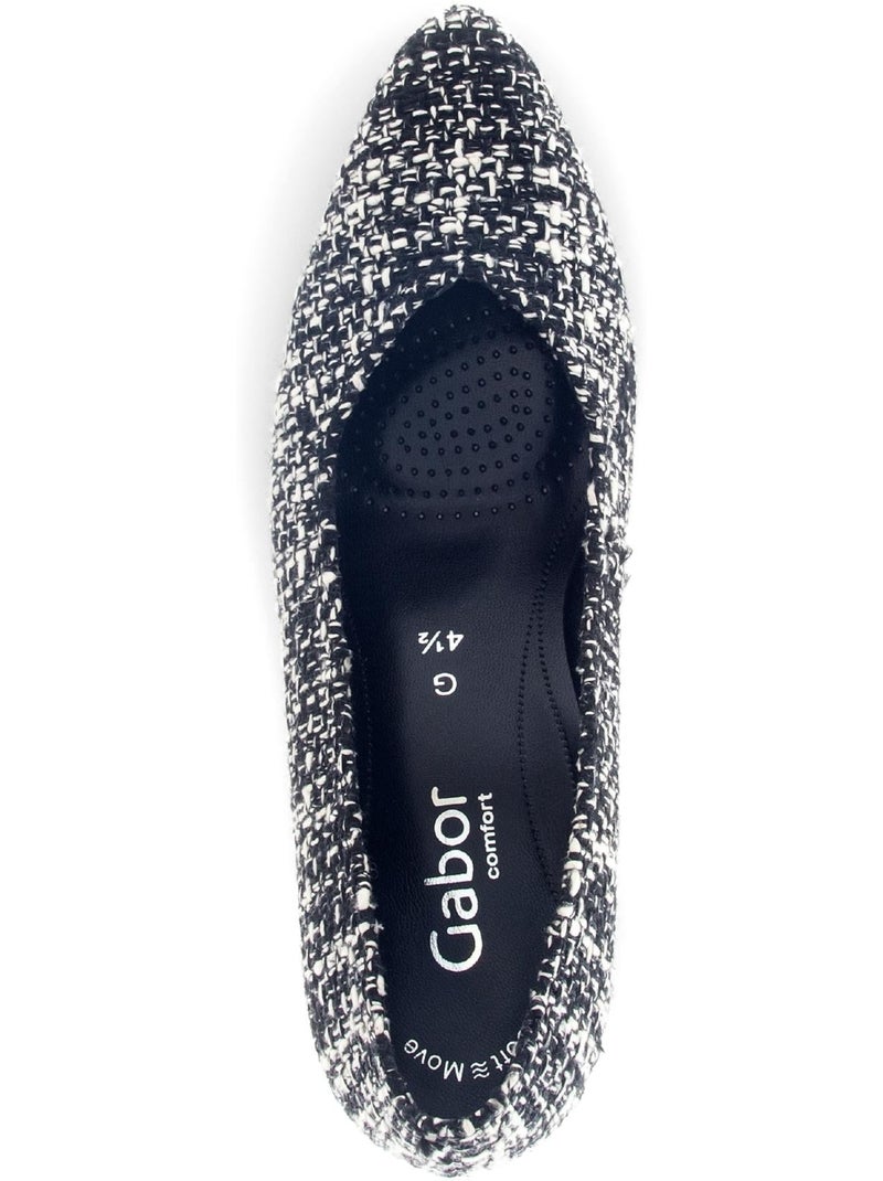 Escarpins  en textile Noir Noir - Kiabi