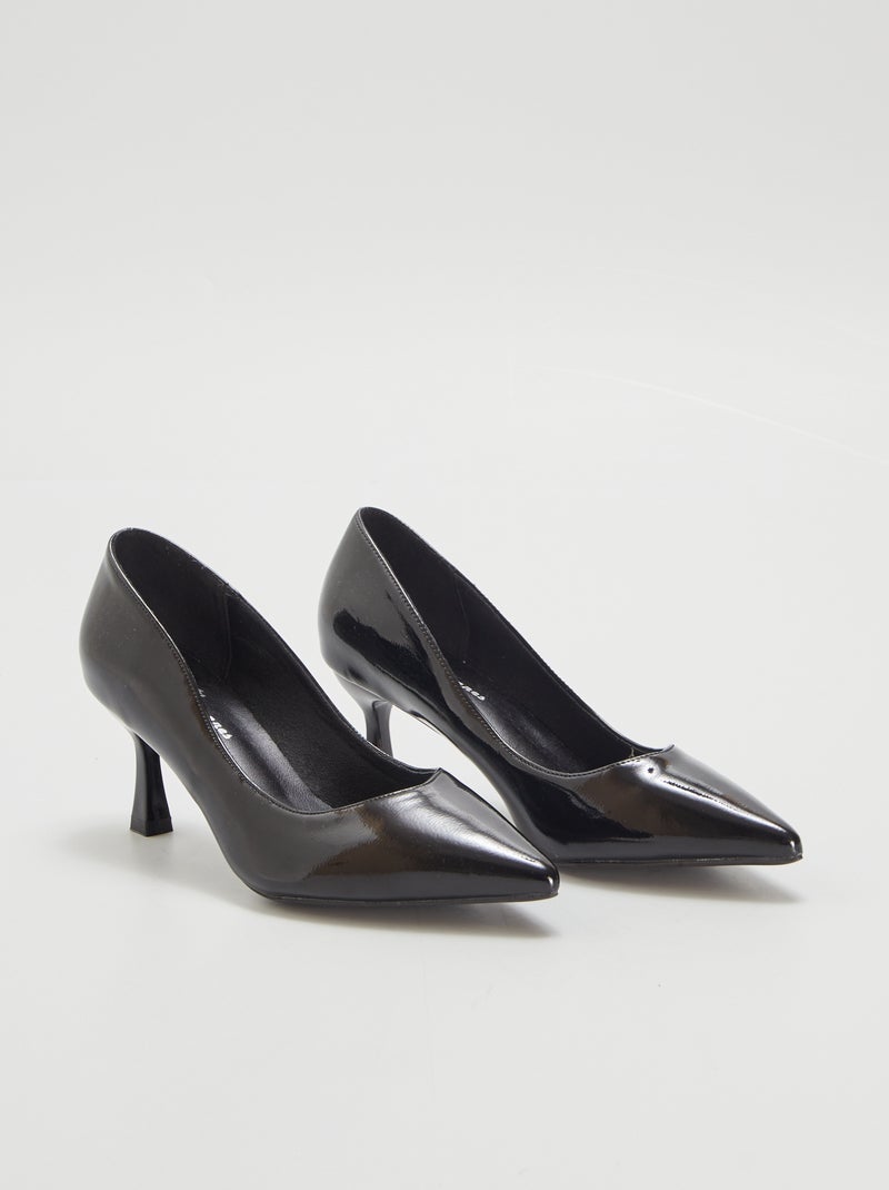 Escarpins en vernies Noir - Kiabi