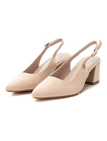 Escarpins femme ouverts à l’arrière