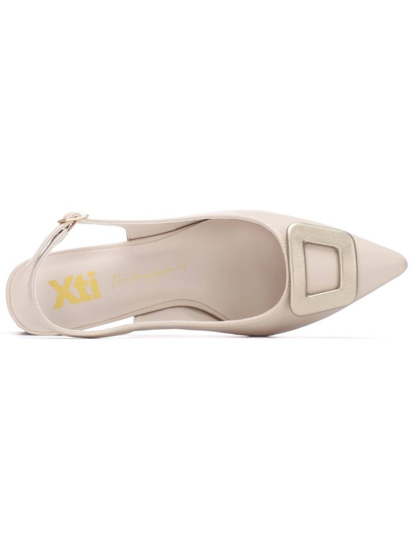 Escarpins femme ouverts à l’arrière Beige - Kiabi