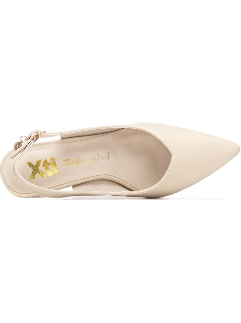 Escarpins femme ouverts à l’arrière Beige - Kiabi