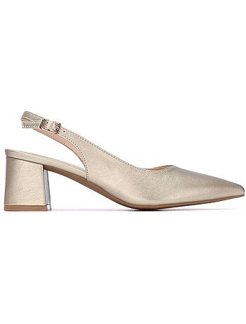 Escarpins femme ouverts à l’arrière