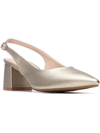 Escarpins femme ouverts à l’arrière