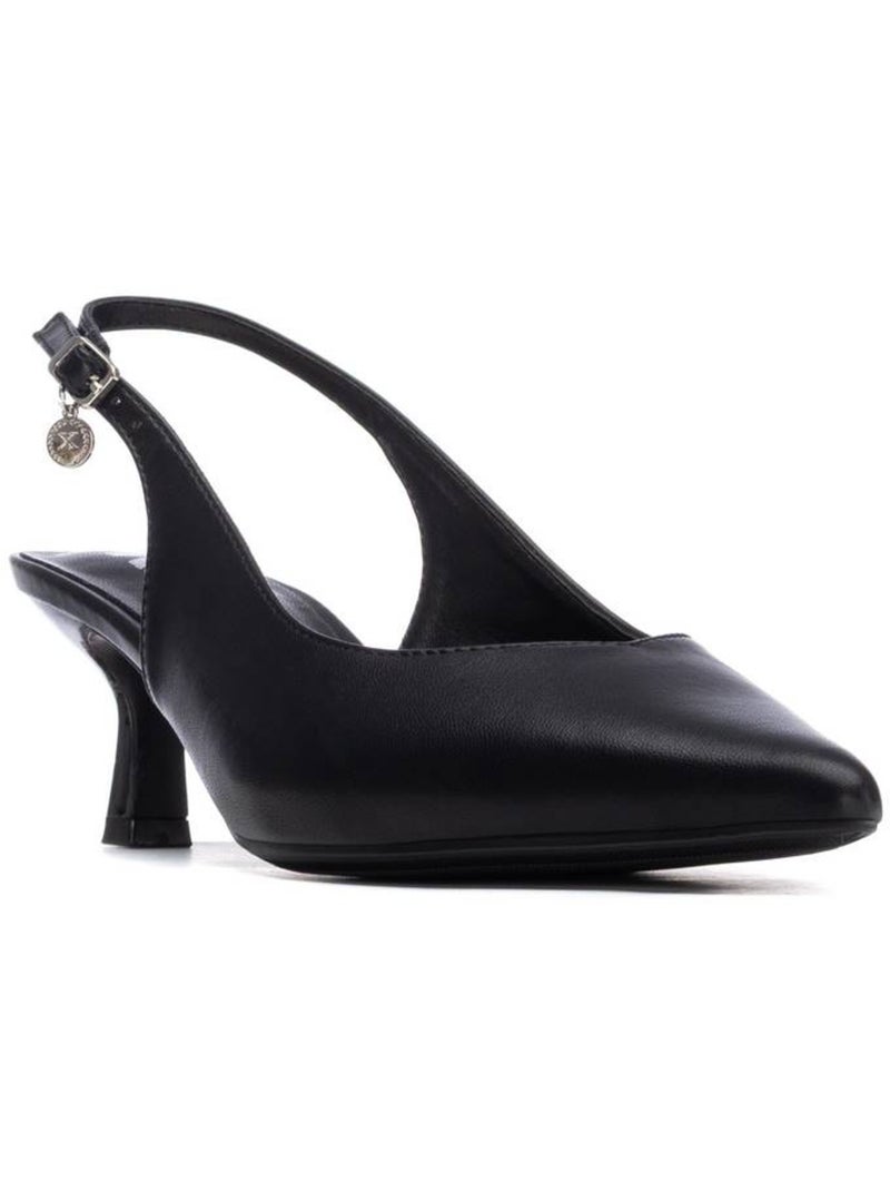Escarpins femme ouverts à l’arrière Noir - Kiabi