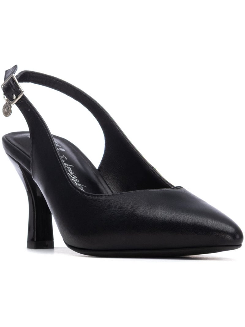 Escarpins femme ouverts à l’arrière Noir - Kiabi