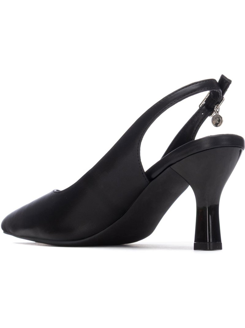 Escarpins femme ouverts à l’arrière Noir - Kiabi