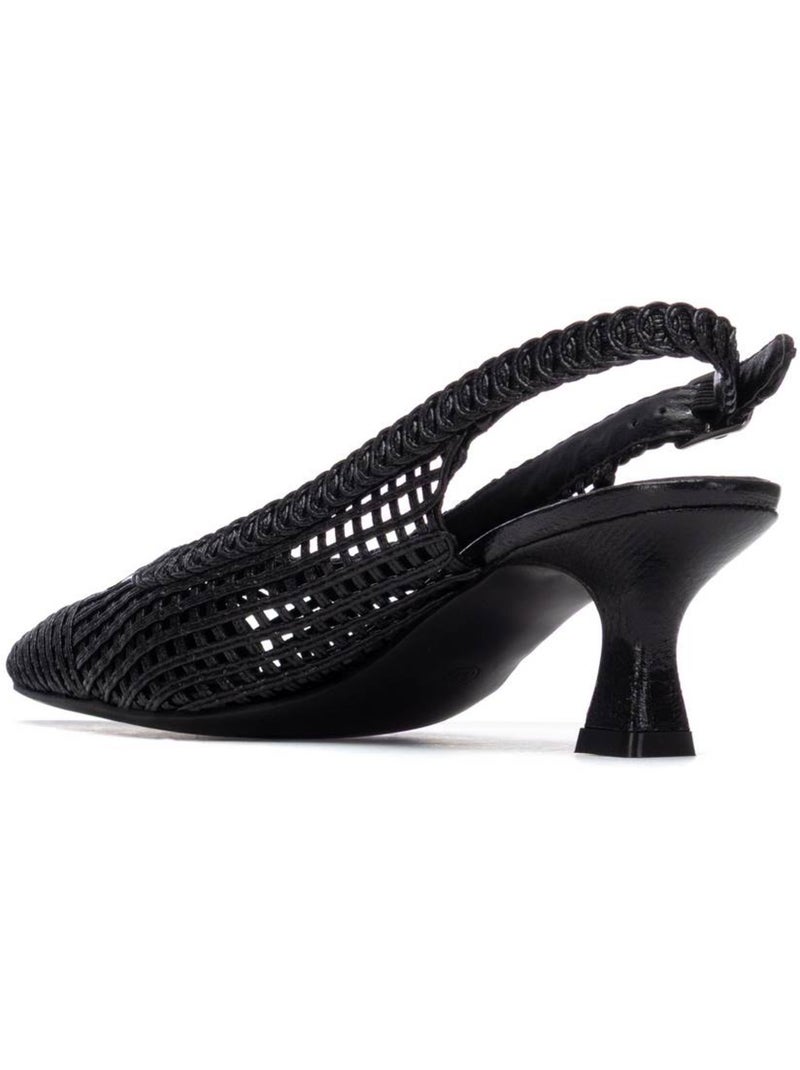 Escarpins femme ouverts à l’arrière Noir - Kiabi