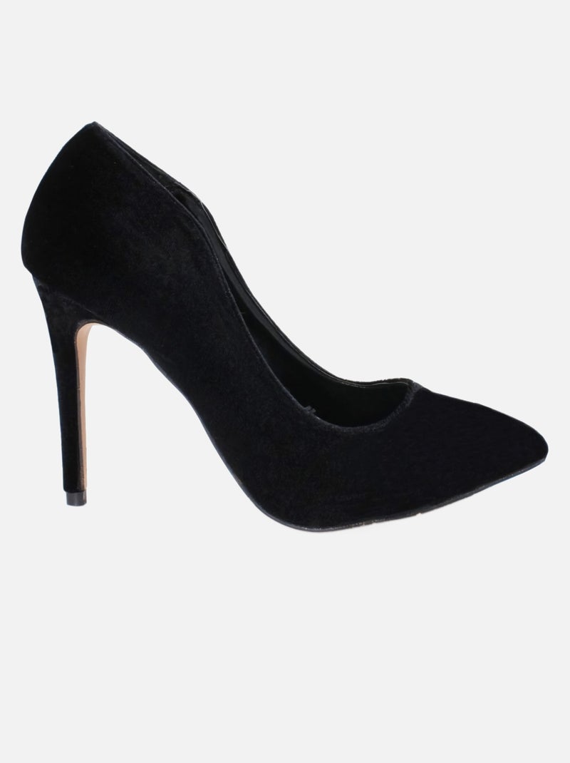 Escarpins feutrés Kebello Noir Noir - Kiabi