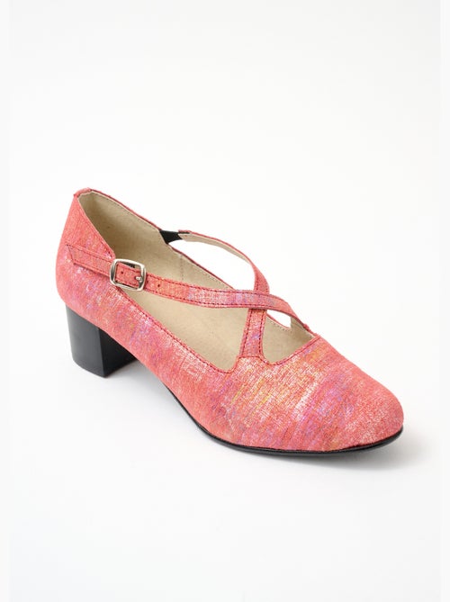 Escarpins largeur confort cuir - Afibel - Kiabi