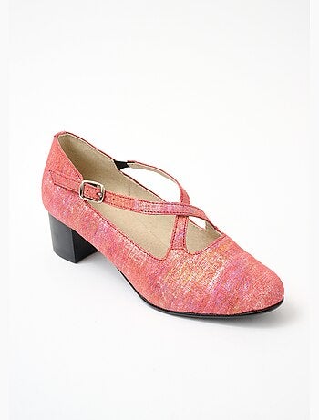 Escarpins largeur confort cuir