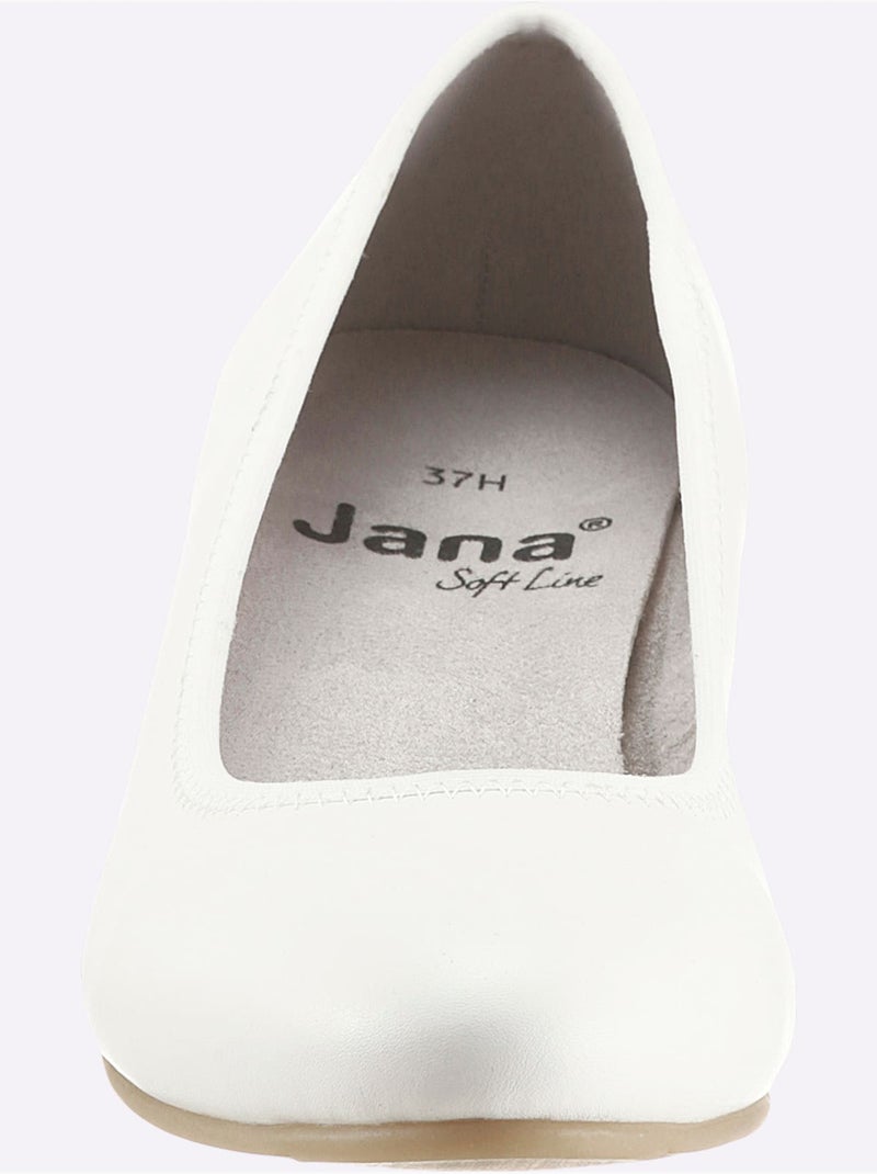 Escarpins Largeur Pied Fort - Taille Standard - Witt Blanc - Kiabi