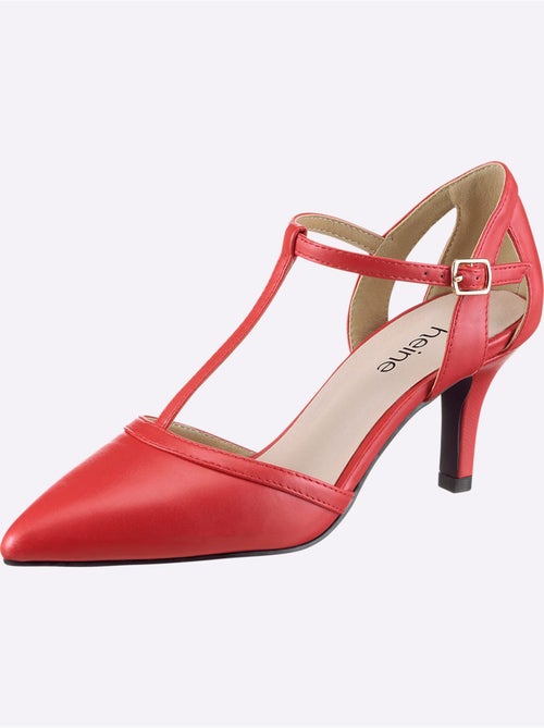 Escarpins Matière Synthétique Imitation Nappa - Taille Standard - helline - Kiabi