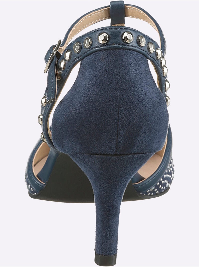 Escarpins Mélange De Qualité - Taille Standard - Helline Bleu marine - Kiabi