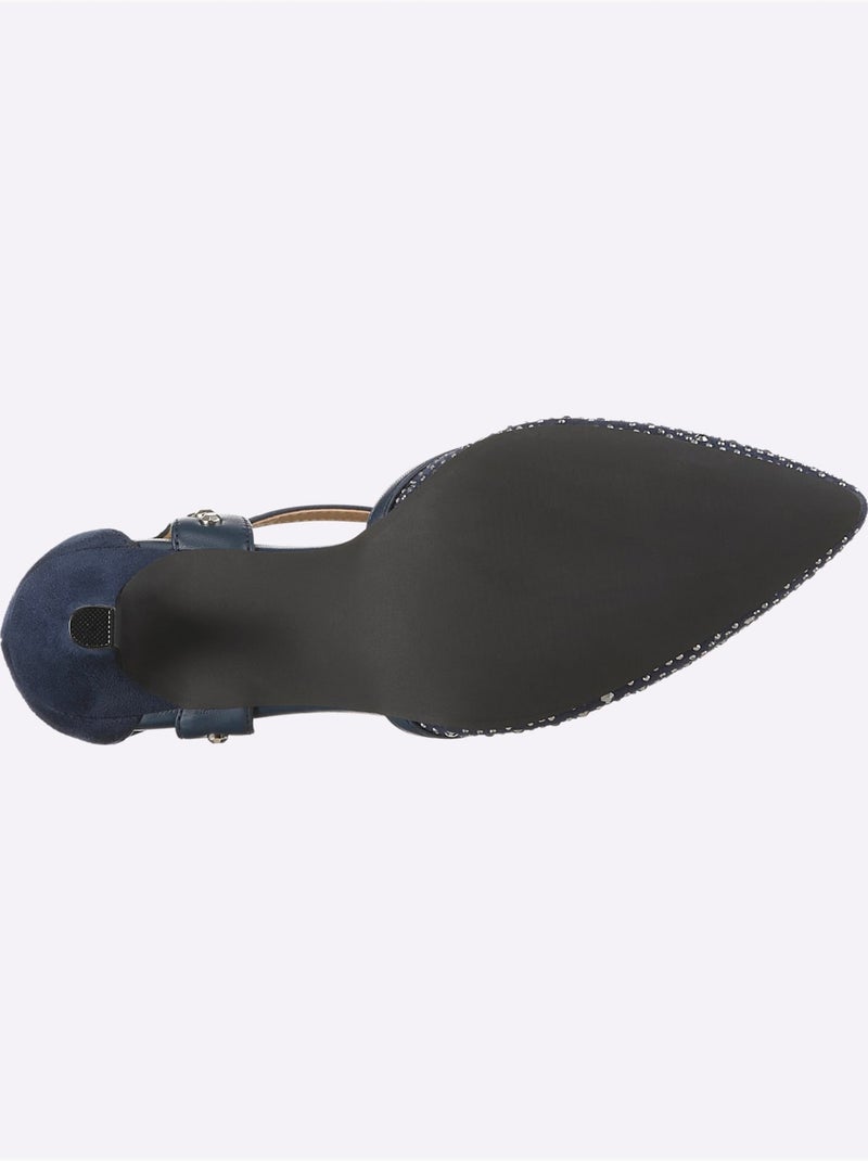 Escarpins Mélange De Qualité - Taille Standard - Helline Bleu marine - Kiabi