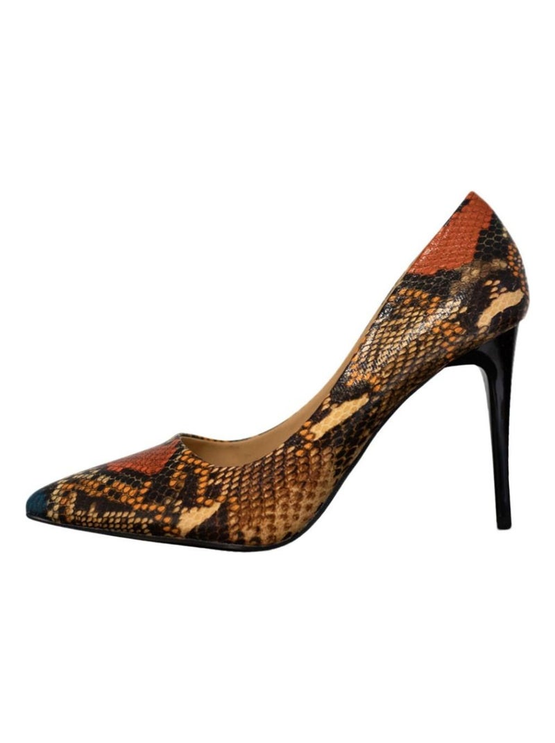 Escarpins motifs serpent Kebello Bleu - Kiabi