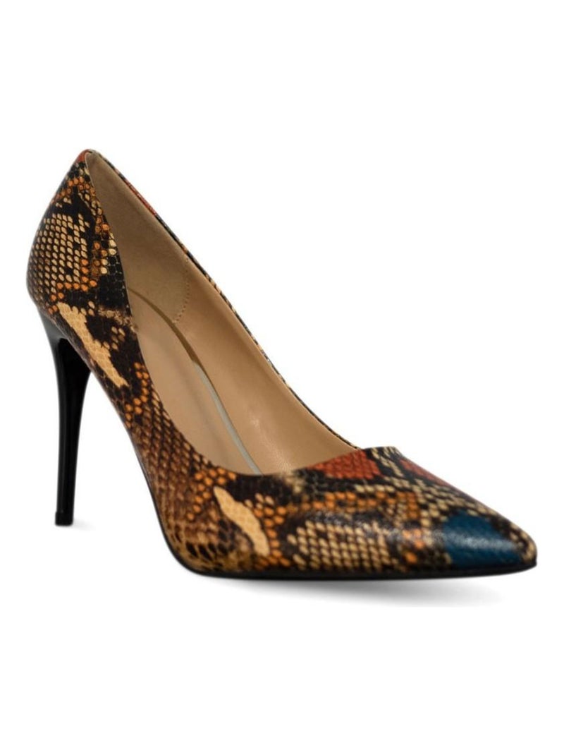 Escarpins motifs serpent Kebello Bleu - Kiabi