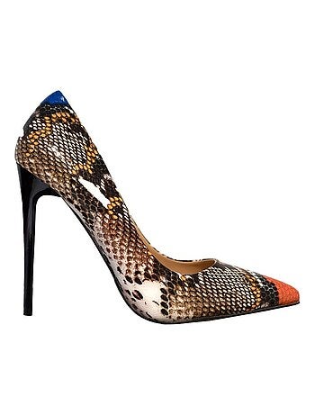 Escarpins motifs serpent Kebello