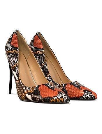 Escarpins motifs serpent Kebello
