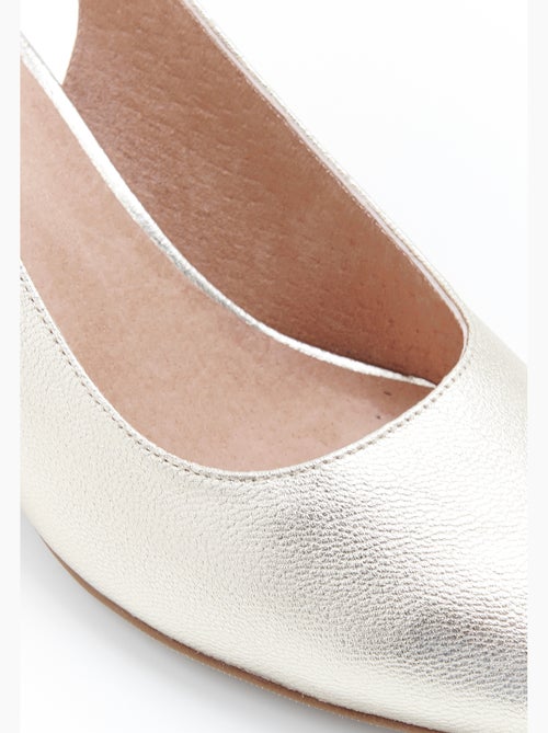 Escarpins ouverts à bout pointu - Damart - Kiabi