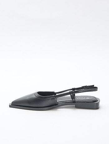 Escarpins ouverts à talon plat