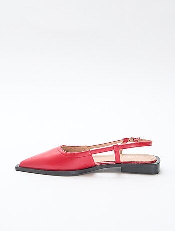 Escarpins ouverts à talon plat