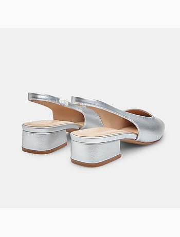 Escarpins slingback avec talon bloc