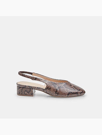 Escarpins slingback avec talon bloc