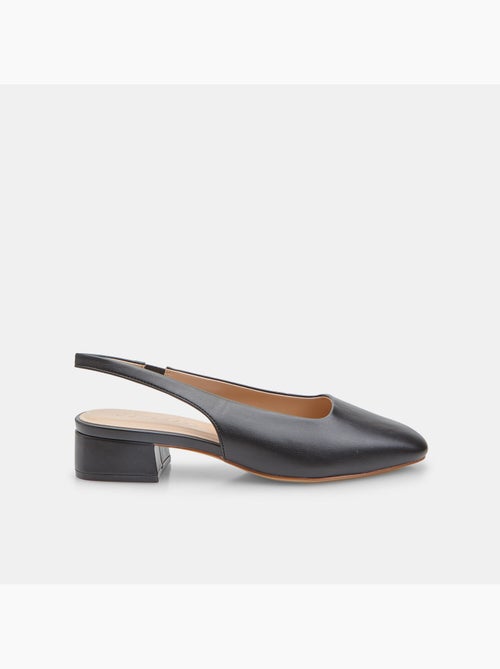 Escarpins slingback avec talon bloc - Kiabi